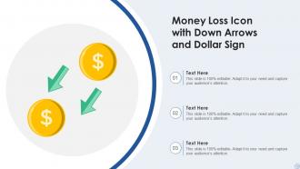 Money Loss Icon Powerpoint Ppt Template Bundles