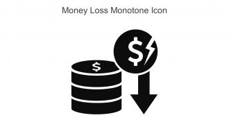Money Loss Monotone Icon In Powerpoint Pptx Png And Editable Eps Format