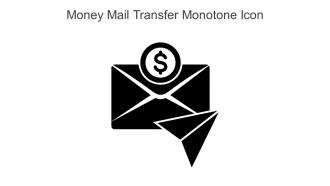 Money Mail Transfer Monotone Icon In Powerpoint Pptx Png And Editable Eps Format