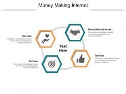 Money making internet ppt powerpoint presentation outline grid cpb