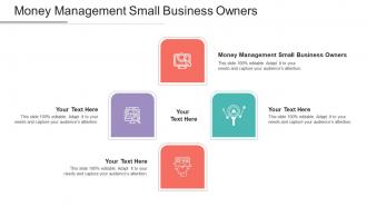 Money Management Small Business Owners Ppt Powerpoint Presentation Slides Cpb