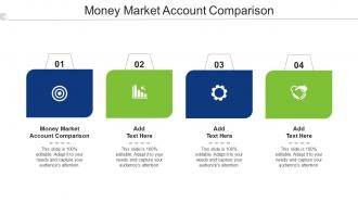 Money Market Account Comparison Ppt Powerpoint Presentation Inspiration Tips Cpb