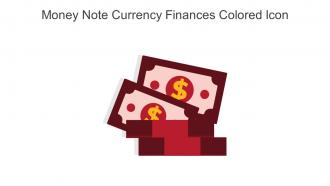 Money Note Currency Finances Colored Icon In Powerpoint Pptx Png And Editable Eps Format