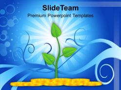 Money plant shows growth success powerpoint templates ppt themes and graphics 0113