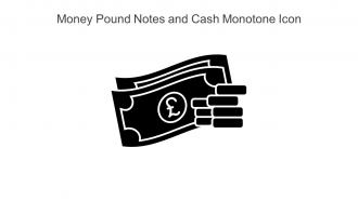 Money Pound Notes And Cash Monotone Icon In Powerpoint Pptx Png And Editable Eps Format