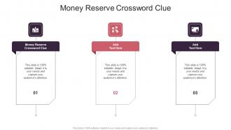 Money Reserve Crossword Clue In Powerpoint And Google Slides Cpb