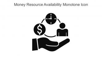 Money Resource Availability Monotone Icon In Powerpoint Pptx Png And Editable Eps Format