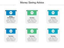 Money saving advice ppt powerpoint presentation gallery examples cpb