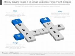 Money saving ideas for small business powerpoint shapes