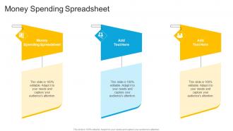 Money Spending Spreadsheet In Powerpoint And Google Slides Cpb
