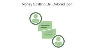 Money Splitting Bill Colored Icon In Powerpoint Pptx Png And Editable Eps Format