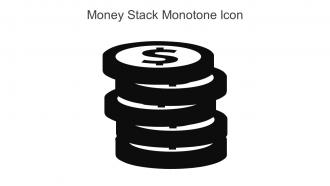 Money Stack Monotone Icon In Powerpoint Pptx Png And Editable Eps Format