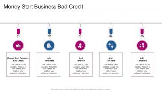 Money Start Business Bad Credit In Powerpoint And Google Slides Cpb