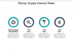 Money supply interest rates ppt powerpoint presentation show design inspiration cpb