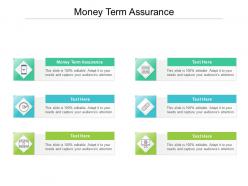 Money term assurance ppt powerpoint presentation file clipart cpb