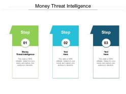 Money threat intelligence ppt powerpoint presentation outline vector cpb