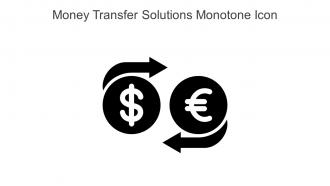 Money Transfer Solutions Monotone Icon In Powerpoint Pptx Png And Editable Eps Format