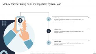 Money Transfer Using Bank Management System Icon