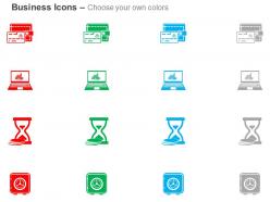 Money wallet laptop time management locker ppt icons graphics