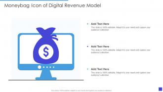 Moneybag Icon Of Digital Revenue Model