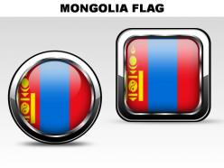 Mongolia country powerpoint flags