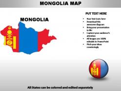 Mongolia country powerpoint maps