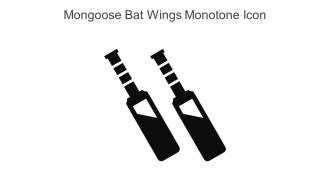 Mongoose Bat Wings Monotone Icon In Powerpoint Pptx Png And Editable Eps Format