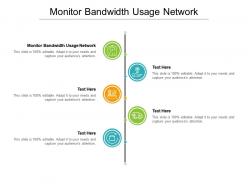 Monitor bandwidth usage network ppt powerpoint presentation pictures objects cpb