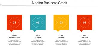 Monitor Business Credit Ppt Powerpoint Presentation Portfolio Background Cpb