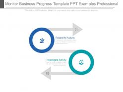 Monitor Business Progress Template Ppt Examples Professional