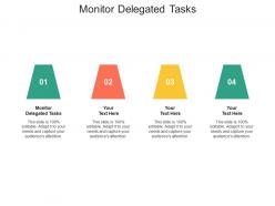Monitor delegated tasks ppt powerpoint presentation layouts summary cpb