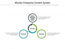 Monitor enterprise content system ppt powerpoint presentation professional themes cpb