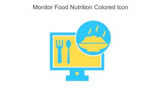 Monitor Food Nutrition Colored Icon In Powerpoint Pptx Png And Editable Eps Format