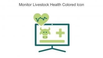 Monitor Livestock Health Colored Icon In Powerpoint Pptx Png And Editable Eps Format