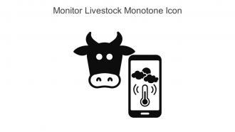 Monitor Livestock Monotone Icon In Powerpoint Pptx Png And Editable Eps Format