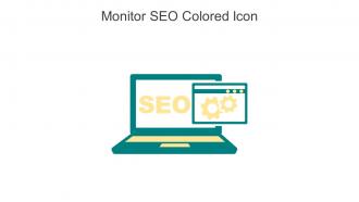 Monitor SEO Colored Icon In Powerpoint Pptx Png And Editable Eps Format