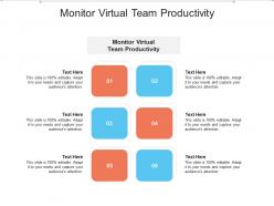 Monitor virtual team productivity ppt powerpoint presentation styles ideas cpb