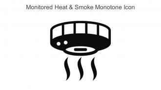 Monitored Heat And Smoke Monotone Icon In Powerpoint Pptx Png And Editable Eps Format