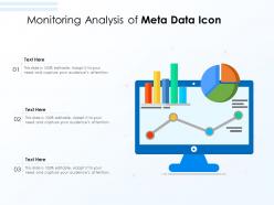 Monitoring analysis of meta data icon