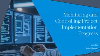 Monitoring And Controlling Project Implementation Progress PPT Presentation AT