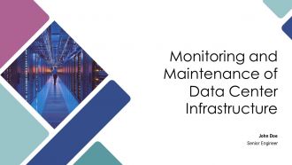 Monitoring And Maintenance Of Data Center Infrastructure PPT Mockup AT