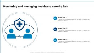 Monitoring And Managing Healthcare Security Icon