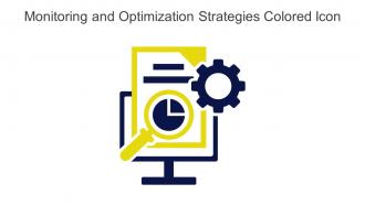 Monitoring And Optimization Strategies Colored Icon In Powerpoint Pptx Png And Editable Eps Format