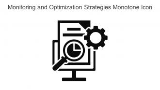 Monitoring And Optimization Strategies Monotone Icon In Powerpoint Pptx Png And Editable Eps Format
