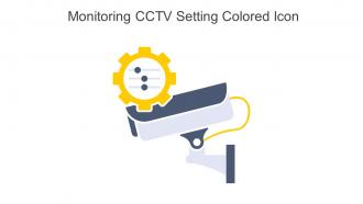 Monitoring CCTV Setting Colored Icon In Powerpoint Pptx Png And Editable Eps Format