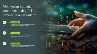 Monitoring Climatic Conditions Using IoT Devices In N Agriculture