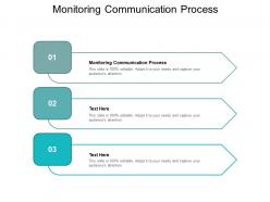 Monitoring communication process ppt powerpoint presentation styles clipart images cpb