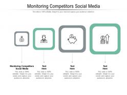 Monitoring competitors social media ppt powerpoint presentation layouts aids cpb