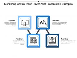 Monitoring control icons powerpoint presentation examples