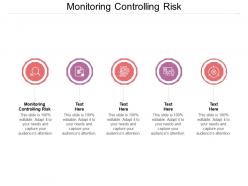Monitoring controlling risk ppt powerpoint presentation show graphics example cpb
